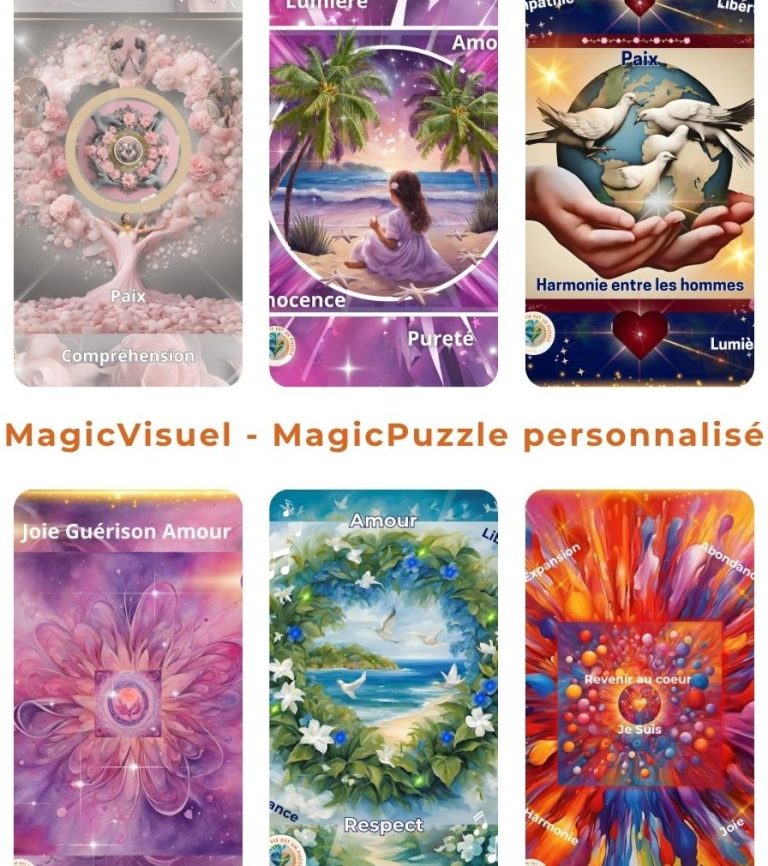 Créations personnalisées MagicVisuel personnalisées, apportant connexion avec son soi supérieur